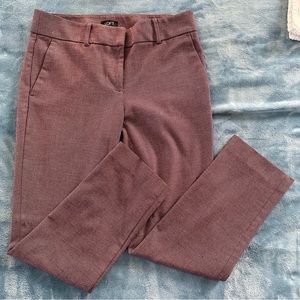 Loft size 2 maroon heather work pants